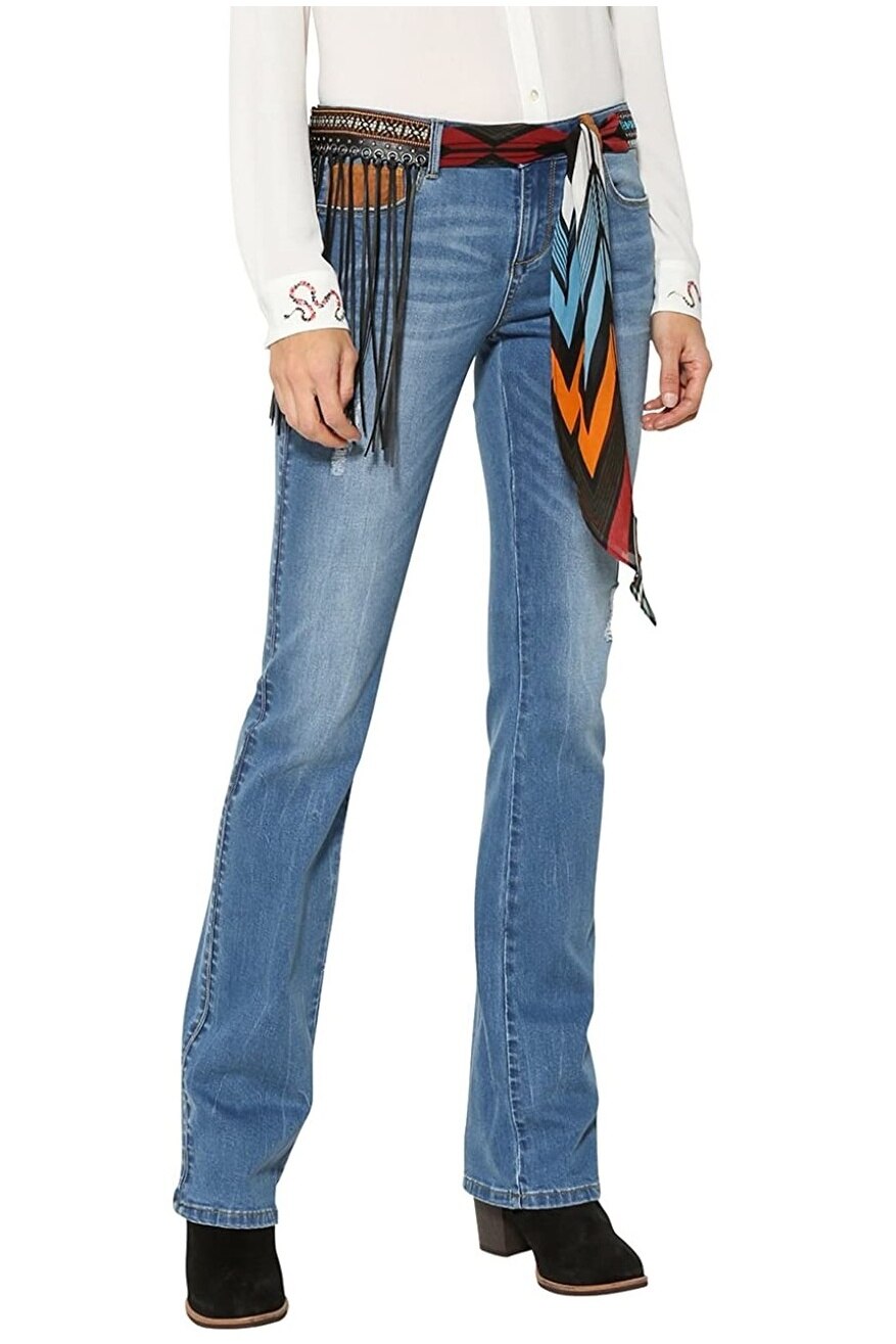 Blugi Dama, Desigual-Denim Jayne, Albastru, 24