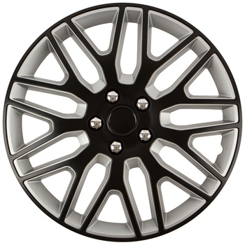 Set 4 bucati capace roti auto, Cridem, Dakar NC, Negru/Argintiu - 14'' Set 4 bucati capace roti auto, Cridem, Dakar NC, Negru/Argintiu - 14''