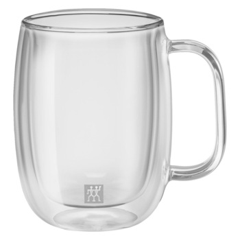 Set 2 cani capuccino, Zwilling, Sorrento Plus, transparente, perete dublu, 335 ml Set 2 cani capuccino, Zwilling, Sorrento Plus, transparente, perete dublu, 335 ml