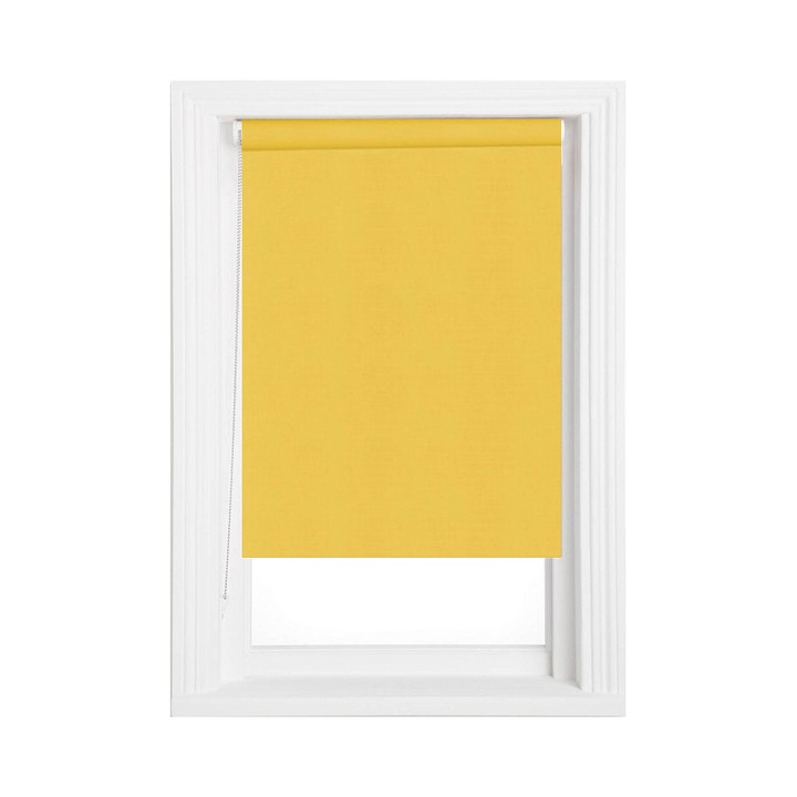 Rulou textil ,Rolete Gaja Mini GG-07, dimensiuni panza 58cm x 170 cm, Galben Kogel