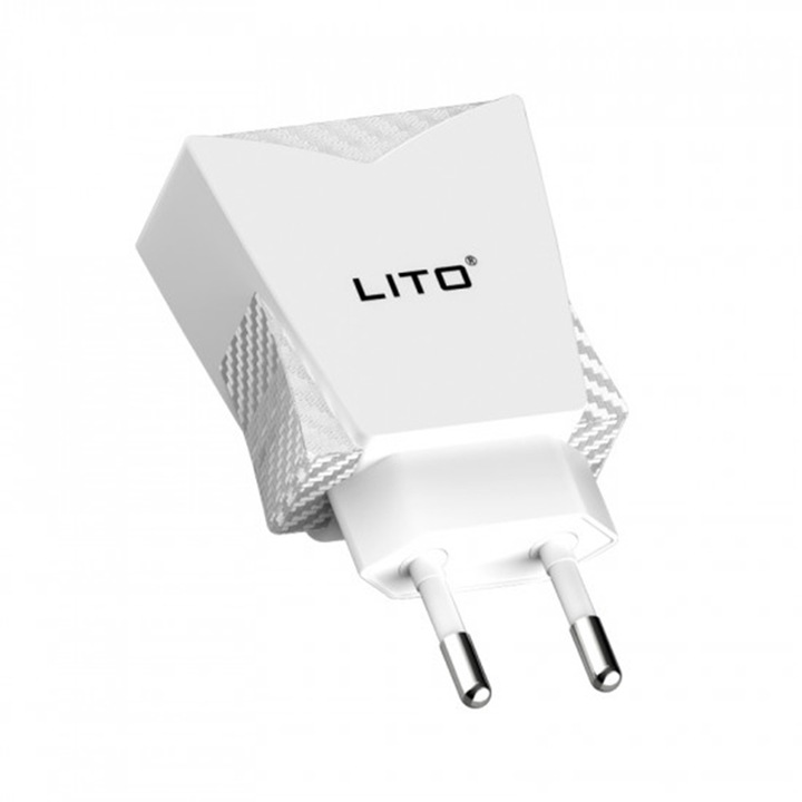 Incarcator Priza, 2.4A, CO-201, Micro USB, Alb
