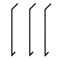 set 3 buc cuier metalic design scandinav  negru mat  vopsire in camp electrostatic finisaje premium  balustradetm 600mm x105 mm x 55mm imagen 34_0_
0