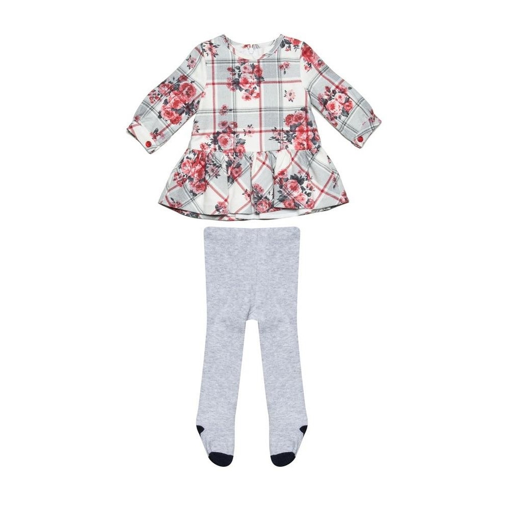 Rochie fete Babybol, dres inclus, imprimeu floral