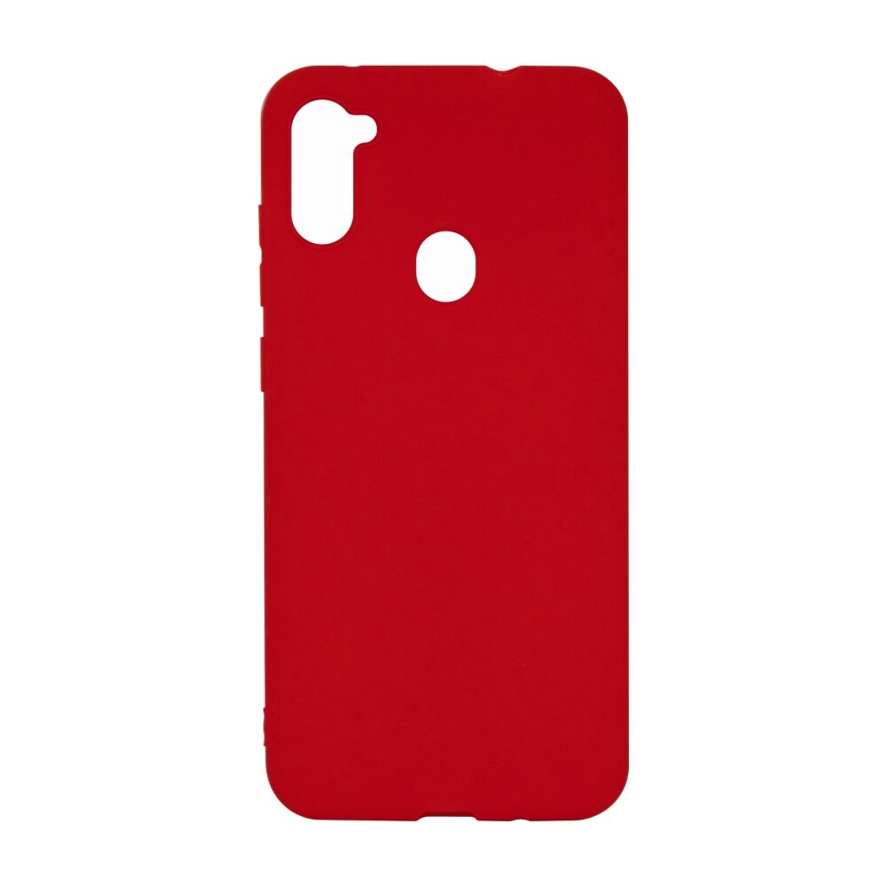 Husa Slim Pudding Beline pentru Samsung Galaxy M11, Rosu