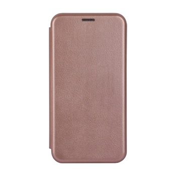 Husa Carte Elegance pentru Samsung Galaxy A42 5G, Slim, Inchidere Magnetica, Rose Gold