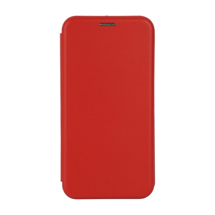 Elegance Book Cover за Samsung Galaxy S20 FE, тънък, магнитно закопчаване, червен