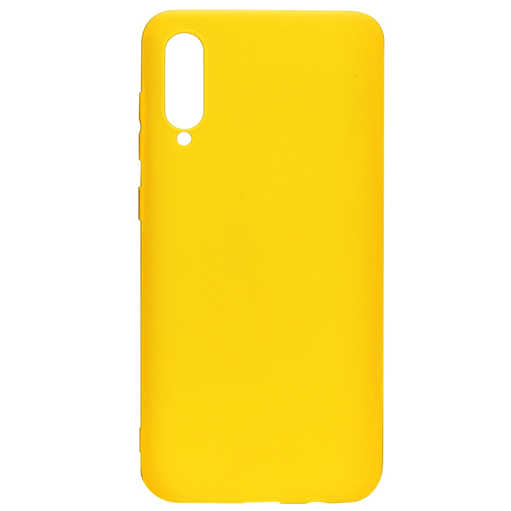 Husa Lemontti Silicon Silky pentru Samsung Galaxy A70s, Galben