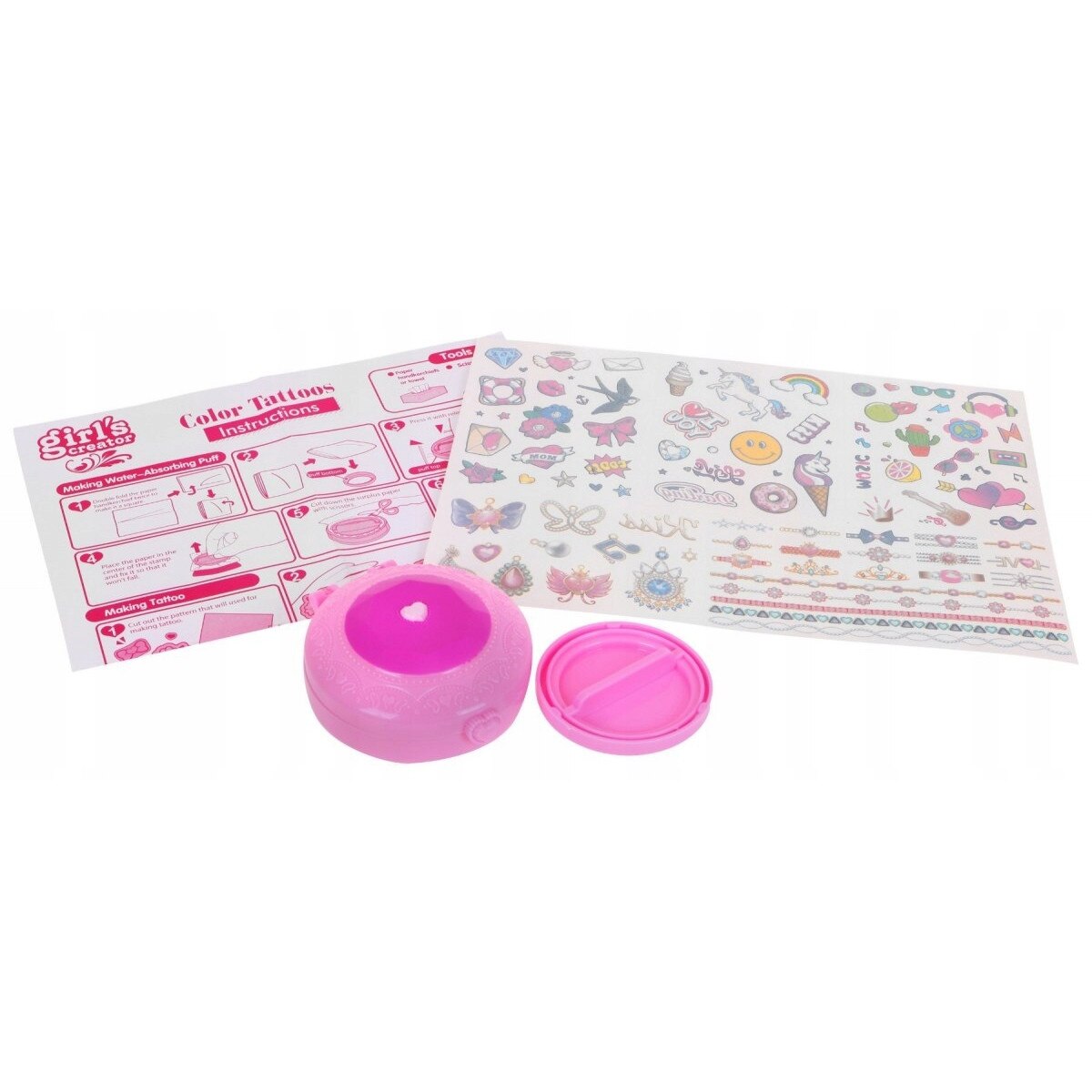 Set de tatuaje colorate