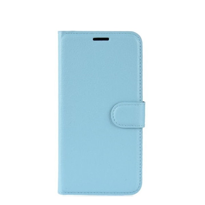 Калъф за Nokia 1.3, flip case litchi, син