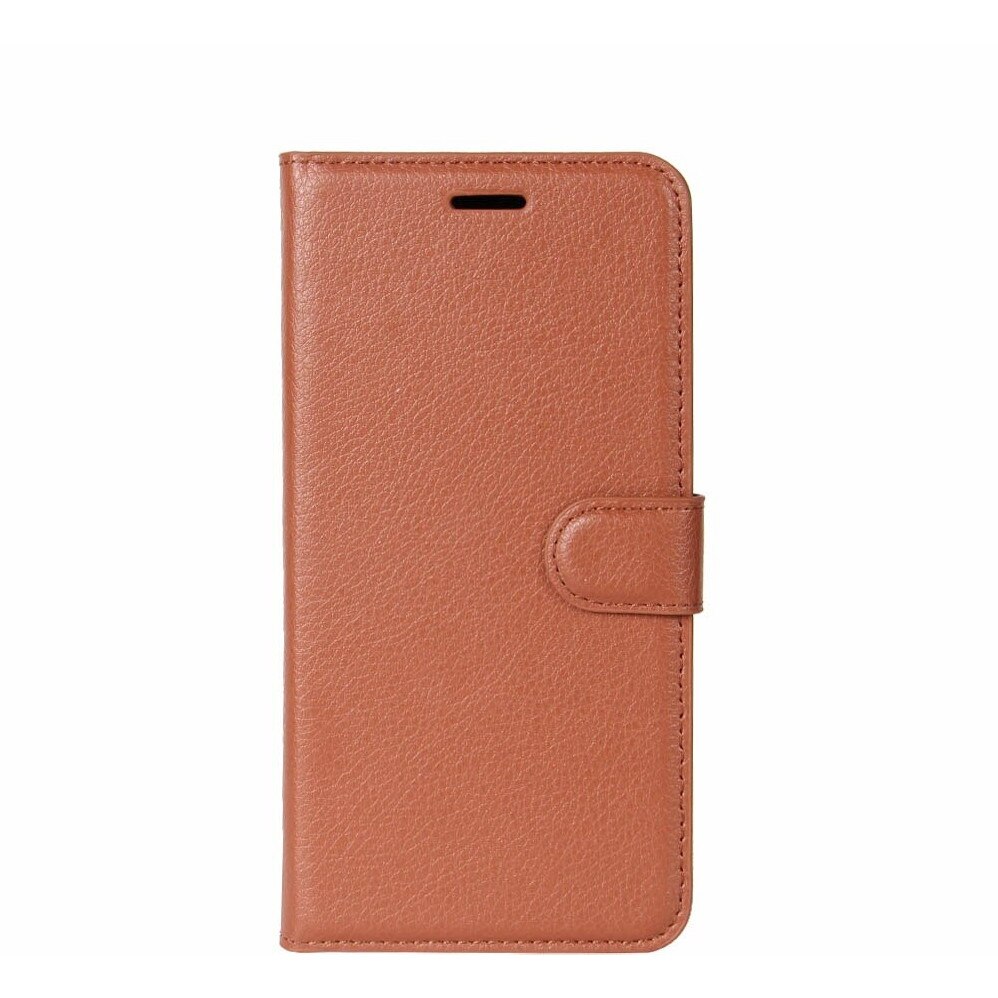 Husa Motorola Moto E6S 2020 Flip Case Litchi Maro
