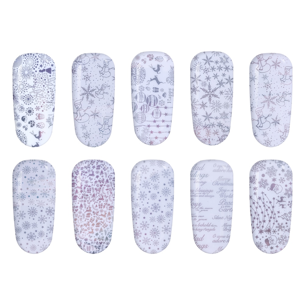 Set folii de transfer Lila Rossa, Holographic Collection, 10 buc