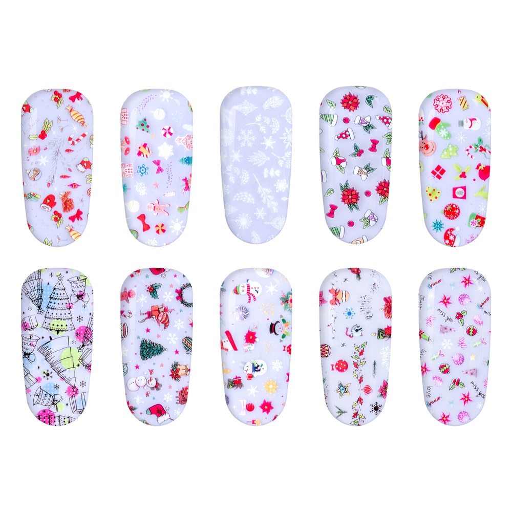 Set folii de transfer Lila Rossa, Christmas Collection, 10 buc