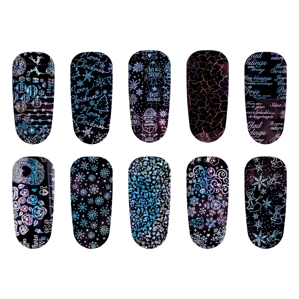 Set folii de transfer Lila Rossa, Winter Collection, 10 buc