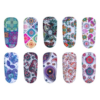 Set folii de transfer Lila Rossa, Mandalla Collection, 10 buc Set folii de transfer Lila Rossa, Mandalla Collection, 10 buc