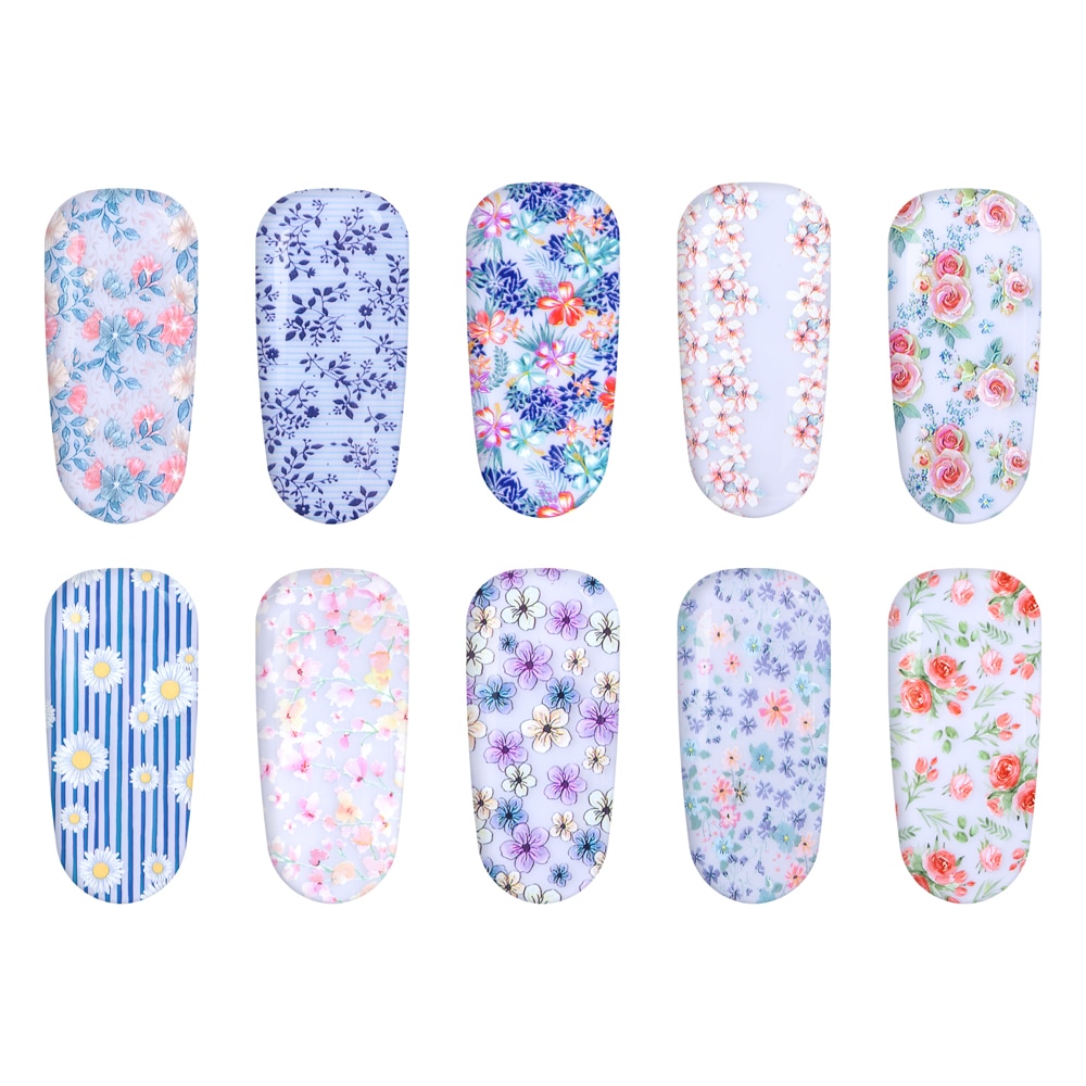 Set folii de transfer Lila Rossa, Summer Collection, 10 buc