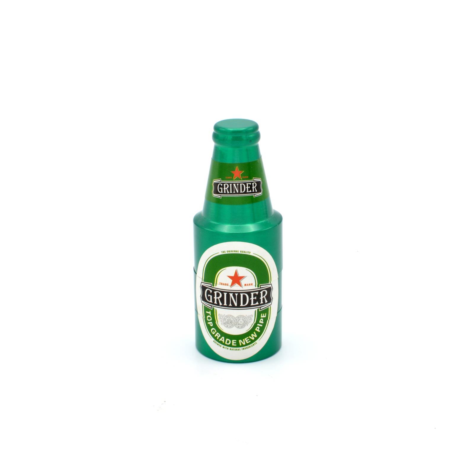 Grinder Beer Bottle, Toro, Verde