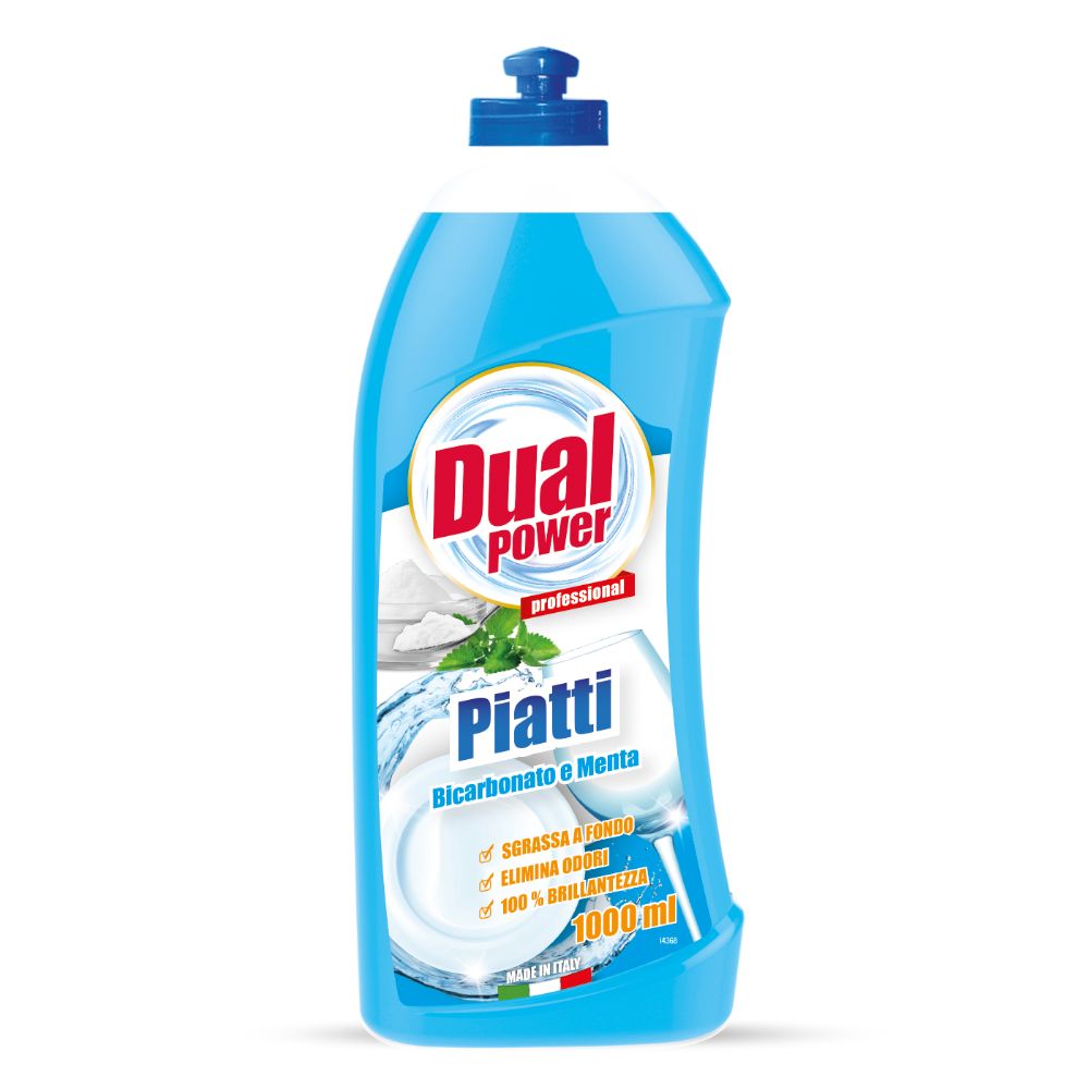 Detergent de Vase Lichid DUAL POWER, 1 L