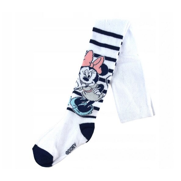 Ciorapi cu chilot bebe, Minnie Mouse, albi
