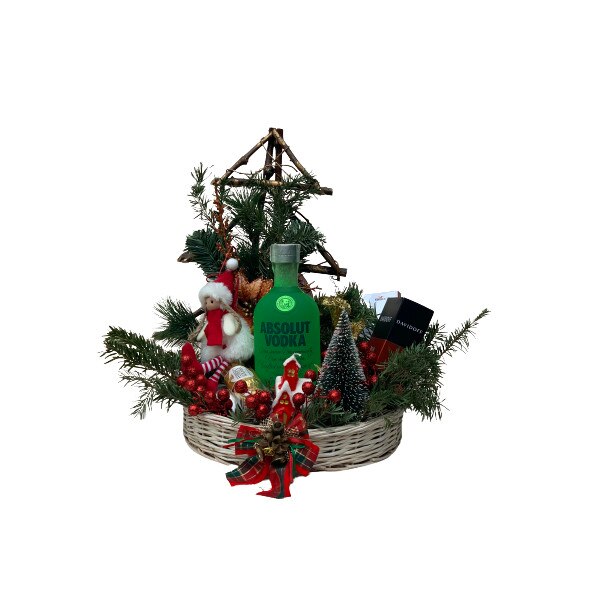 Cos cadou Pentru Craciun, 30 x 30 cm