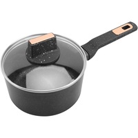 Craticioara cu capac Premium Antiaderenta, Amercook Brittany, Inductie, 18 x 9.5 cm, 1.1 l