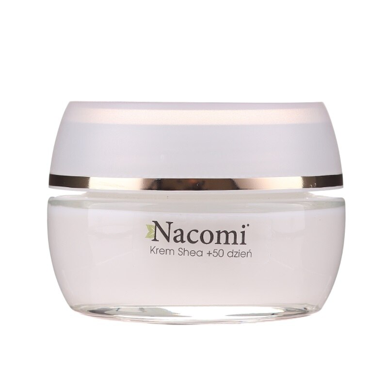 Crema de zi cu unt de shea si acid hialuronic, Nacomi, 50 ml