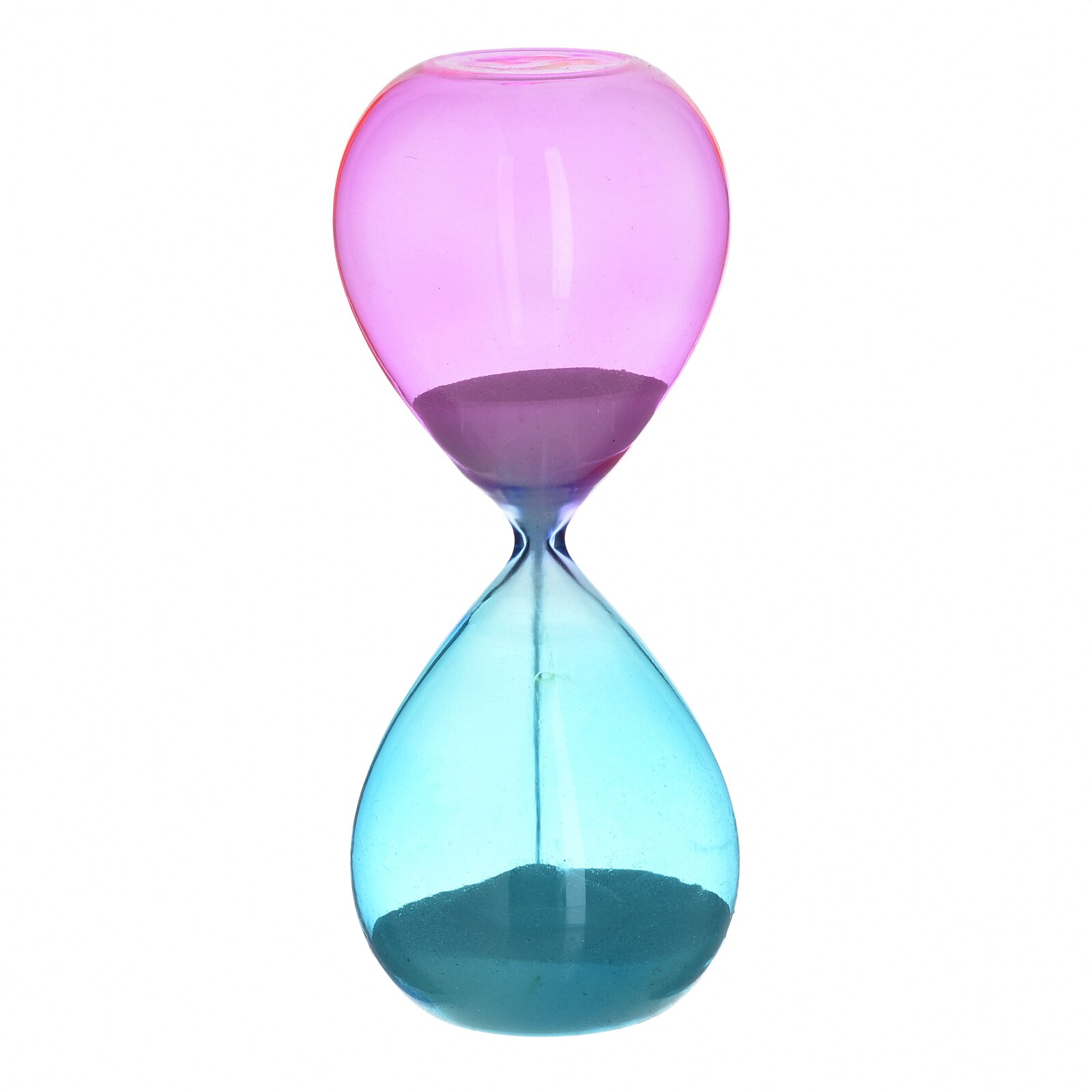 Clepsidra din sticla Albastru si Roz, 8x20cm