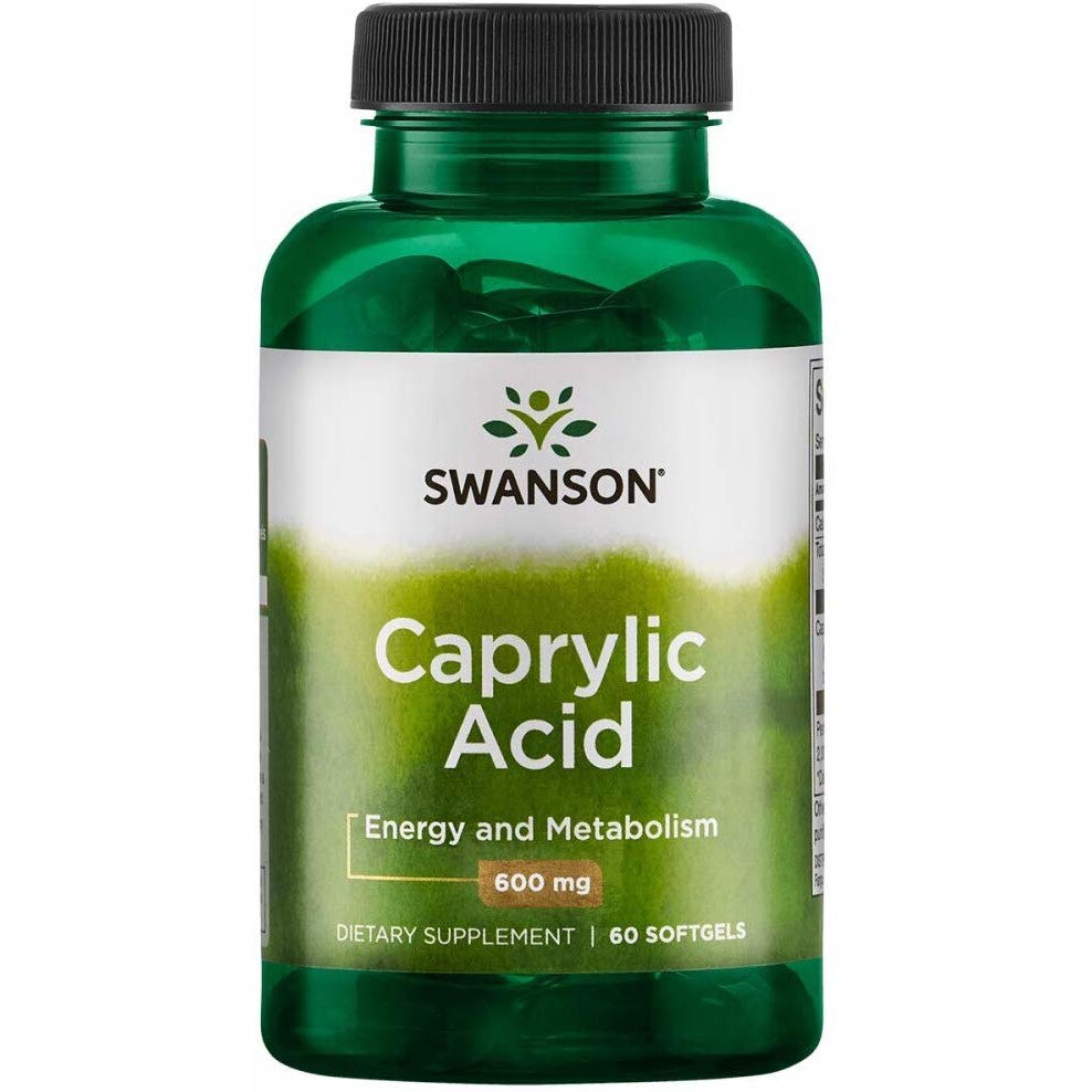 Supliment alimentar Swanson Acid caprilic 600mg, 60 Capsule