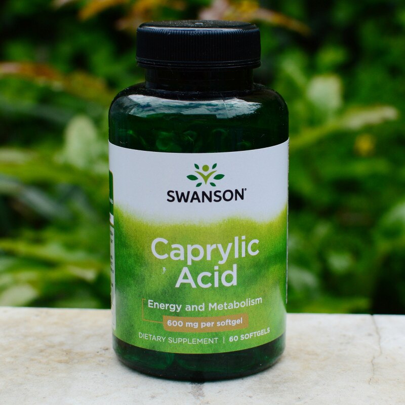 Caprylic Acid, 600mg, Swanson, 60 softgels SWU096 - eMAG.ro