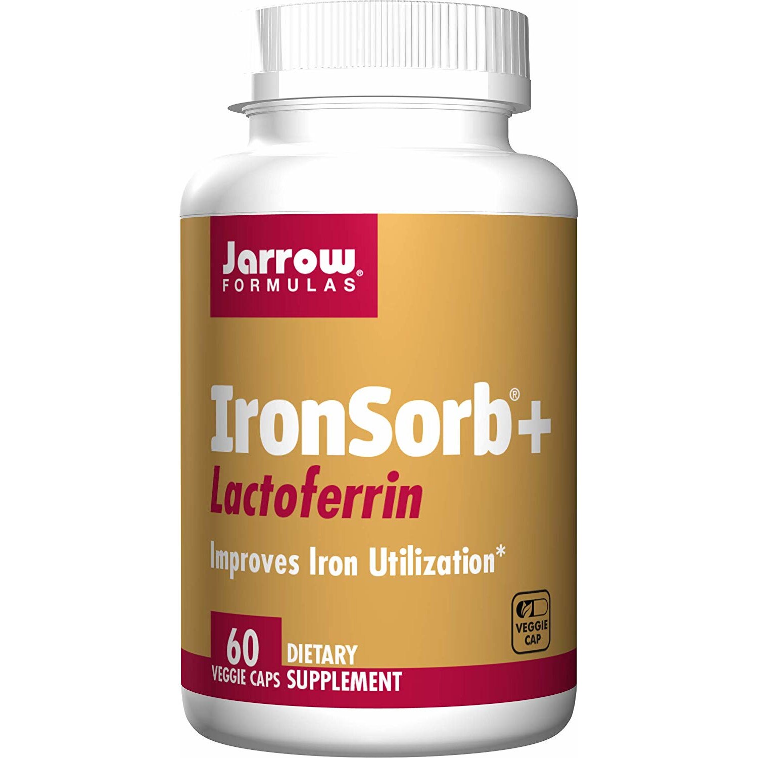 Supliment alimentar Jarrow Formulas IronSorb + Lactoferina, 60 Capsule