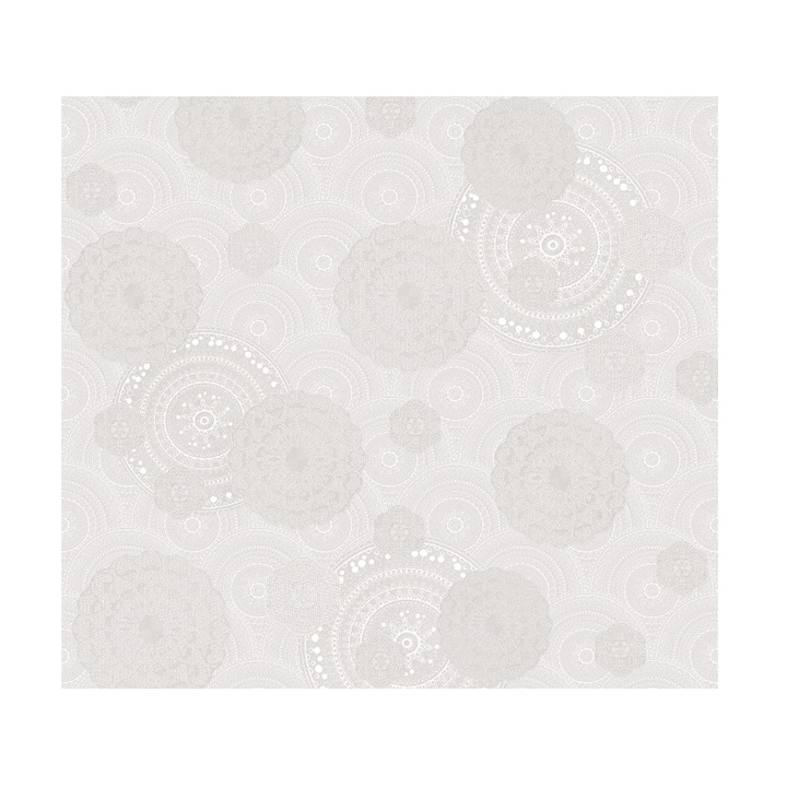 Tapet 3D, texturat, in relief - White crochet 310x280 cm