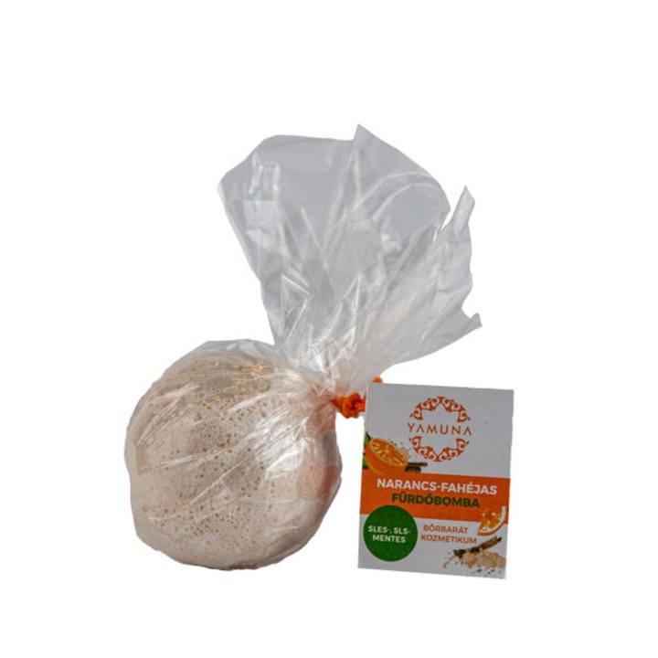 Yamuna fürdőbomba, narancs-fahéjas, 95g