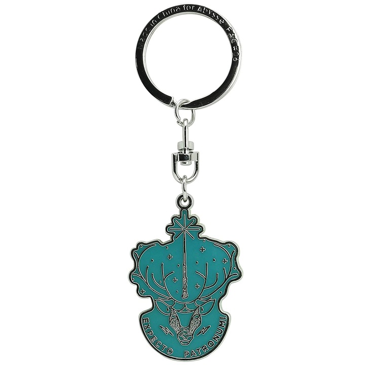 Kulcstartó Harry Potter Expecto Patronum medál türkiz, többszínű