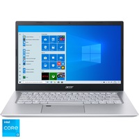 Laptop ultraportabil Acer Aspire 5 A514-54 cu procesor Intel Core i3-1115G4 pana la 4.10 GHz, 14", Full HD, 8GB, 256GB SSD, Intel UHD Graphics, Windows 10 Pro, Silver