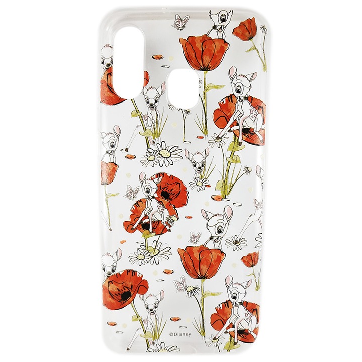 Предпазен гръб Disney Bambi, 001, за Samsung Galaxy A40, Прозрачен/Многоцветен