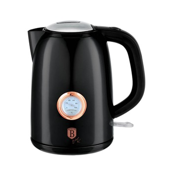 Fierbator electric cu termostat, 1.7L, Black Rose Collection, Berlinger Haus BH 9077 Fierbator electric cu termostat, 1.7L, Black Rose Collection, Berlinger Haus BH 9077