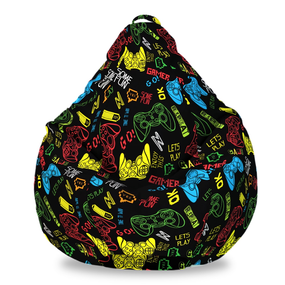 Fotoliu Puf FormTex BEAN BAG Gaming tip para XL, cu maner, husa interioara