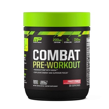 Supliment energizant pre-antrenament, MusclePharm, Combat Pre-Workout, 30 serviri, aroma fruit punch Supliment energizant pre-antrenament, MusclePharm, Combat Pre-Workout, 30 serviri, aroma fruit punch