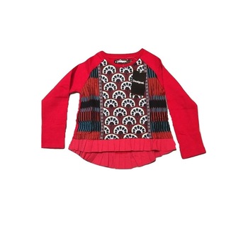 Bluza, Desigual 17WGTKAC, Rosu, 5-6 ani Bluza, Desigual 17WGTKAC, Rosu, 5-6 ani