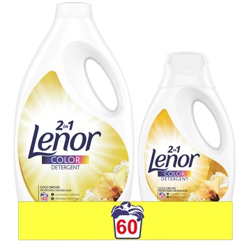 Detergent lichid Lenor Gold Orchid, 1.1+2.2 L, 60 spalari Detergent lichid Lenor Gold Orchid, 1.1+2.2 L, 60 spalari