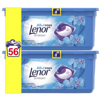 Detergent capsule Lenor All in One PODs Spring Awakening, 2 x 28 capsule, 56 spalari