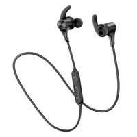Casti Bluetooth Soundpeats Q12 Black by TANAT, Multipoint ,Qualcomm 3034 APTX HD Wireless, Voice Assistant, Bluetooth 5.0,Waterproof IPX6, Audio In-Ear, Handsfree, Compatibile Android & iOS