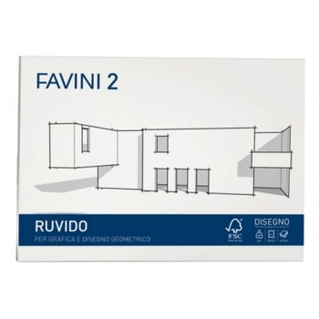 Bloc Format D4 pentru Desen FAVINI, 20 File, 220 g/m², Hartie Alba Bloc Format D4 pentru Desen FAVINI, 20 File, 220 g/m², Hartie Alba