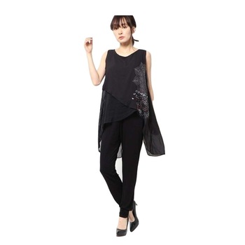 Salopeta, Desigual 17WWPK01, Negru, L Salopeta, Desigual 17WWPK01, Negru, L