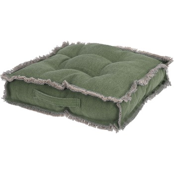 Perna scaun gradina/terasa, cu franjuri, 40x40x8cm, husa 100% bumbac, verde Perna scaun gradina/terasa, cu franjuri, 40x40x8cm, husa 100% bumbac, verde