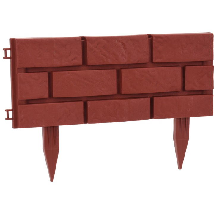 Set 4 buc. gardulet decorativ 42X17,5CM, polipropilena, pentru gradina, teracota