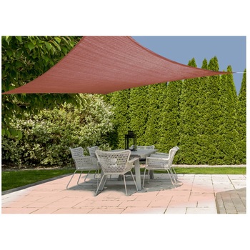 Copertina soare Ambiance, patrata 3x3m,, poliester 160g/mp, caramiziu Copertina soare Ambiance, patrata 3x3m,, poliester 160g/mp, caramiziu