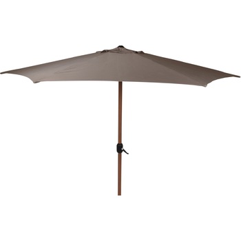 Umbrela de gradina/terasa 300cm, stalp din aluminiu cu aspect lemn, poliester 180 g/mp, taupe Umbrela de gradina/terasa 300cm, stalp din aluminiu cu aspect lemn, poliester 180 g/mp, taupe