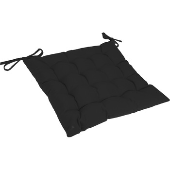 Perna scaun gradina/terasa, 40x40x6cm, polyester, 230g, negru Perna scaun gradina/terasa, 40x40x6cm, polyester, 230g, negru