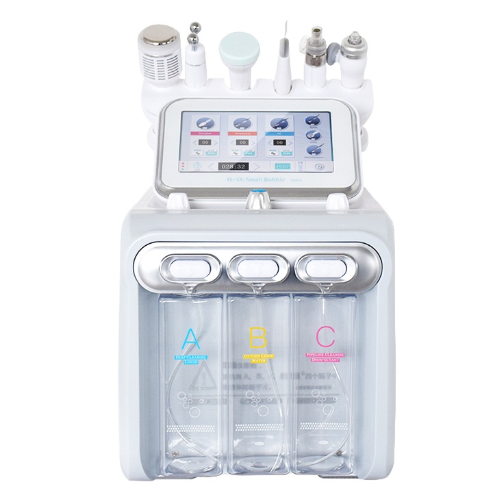 Aparat Rejuvenare Faciala 6 in 1 Multifunctional RF Profesional Hidrogenare, Dermabraziune, Hydra Beauty Cosmetic Anti-Aging, Lifting , Indepartarea ridurilor Fazz