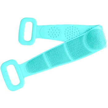 Perie de corp pentru baie, Quasar & Co., silicon, 80 x 11 cm, burete dus, verde Perie de corp pentru baie, Quasar & Co., silicon, 80 x 11 cm, burete dus, verde